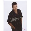 Image 1 : Charlie Sheen Signed 8x10 Photo: "2 and a Half Men" (PSA COA)