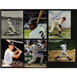 Lot of (6) Signed Yankees Photos: Blomberg, Stallard, Bouton, Blair, Phillips, Crosby (PA LOA)