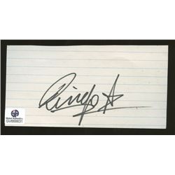 Ringo Starr Signed Index Card (GA COA)