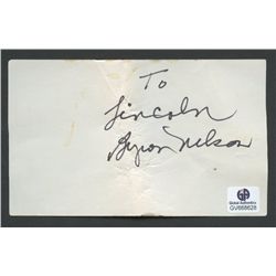 Byron Nelson Signed Index Card (GA COA)