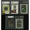 Image 1 : Lot of (5) Graded Football Cards with Ryan Mathews RC, Braylon Edwards RC, Ronnie Brown RC