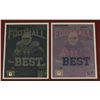 Image 3 : Set of (4) Larry Fitzgerald Cardinals 1/1 Beckett Printing Plates Custom Framed to 24x31