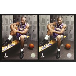 Lot of (2) Amare Stoudemire Signed Suns 8x10 Photos (PA LOA)