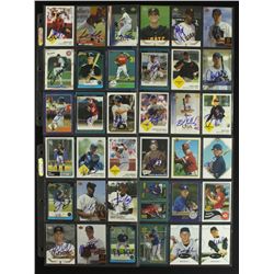 Lot of (90) Signed Baseball Cards: Liriano, Morse, LaRue, Lowry, Lidge (PA LOA)