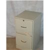 Image 1 : TAN 2 DRAWER 28" TALL  FILING CABINET