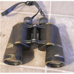 40's BRASS AND CAMO VINTAGE BINOCULARS