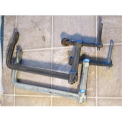 2 LARGE SLIDING C-CLAMPS