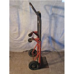4 WHEEL ORANGE AND BLACK HAND TRUCK/DOLLY