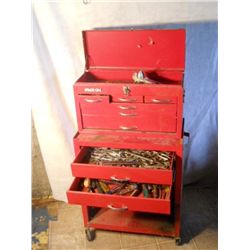 STACK ON RED METAL TOOL BOX