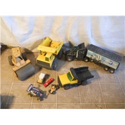 TONKA TOYS AND SEMI TRUCK