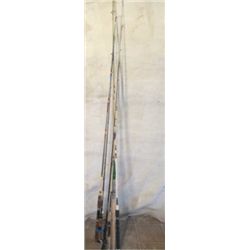 7 VARIOUS FISHING POLES