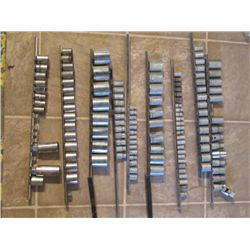 ASSORTED SOCKETS 1/4, 1/2, 3/8