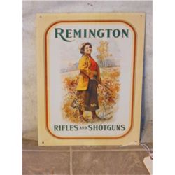 METAL RIFLES TO SHOTGUNS REMINGTON SIGN