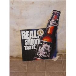 LABATT ICE BEER SIGN (METAL)