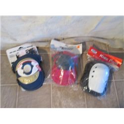3 BRAND NEW DIFFERENT BRAND KNEE PADS
