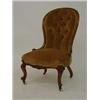 Image 1 : VICTORIAN WALNUT DRAWING ROOM CRINOLINE CHAIR