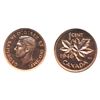 Image 1 : 1946. Specimen Set. Cent to Dollar. All PCGS graded. Cent. SP-60. Red; 5 Cents. SP-65; 10 Cents. SP-