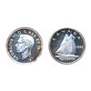 Image 3 : 1946. Specimen Set. Cent to Dollar. All PCGS graded. Cent. SP-60. Red; 5 Cents. SP-65; 10 Cents. SP-