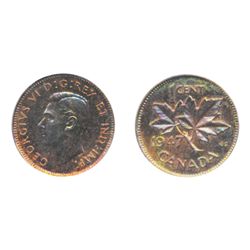 1947. Specimen Set. Cent to Dollar. All PCGS graded. Cent. SP-64. Red; 5 Cents. SP-64; 10 Cents. SP-