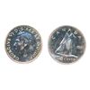 Image 3 : 1947 Maple Leaf. Specimen Set. Cent to Dollar. All PCGS graded. Cent. SP-64. Red-Brown. Cameo; 5 Cen