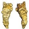 Image 1 : ALASKA GOLD NUGGET. A solid gold specimen in a large tear drop shape. Golden yellow in colour. Weigh