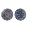 Image 1 : 1859. Double-Punched, Narrow 9 #2. ICCS Very Fine-20.