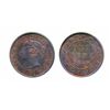 Image 1 : 1859. Wide 9/8. PCGS graded Mint State-63. Red-Brown. 30% red luster. Another mint state example of 