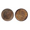 Image 1 : 1888. ICCS Mint State-63. Red-Brown. Rev. staining. 30% luster, on the obverse. The reverse with 50%