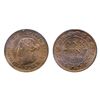 Image 1 : 1890-H. ICCS Mint State-65. Red. 80%/70% red luster on obverse/reverse. A Gem.