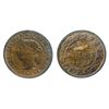 Image 1 : 1891. Small Date, Large Leaves. ICCS Mint State-63. Red-Brown. 30% red luster. Ex. Bowers & Merena, 