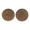 Image 2 : 1906. 1918. Both ICCS Mint State-63. Red. Both with 80% red luster. Lot of two (2) coins.
