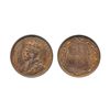 Image 2 : 1915, 1916. Both PCGS graded Mint State-64. Red-Brown. Both with 40% red luster.