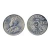 Image 1 : 1920. Small. ICCS Mint State-64. Red. 80% luster; FIVE CENTS. 1922. ICCS Mint State-62. Lot of two (
