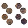 Image 1 : 1934. ICCS Mint State-62. Trace Red; 1935. ICCS Mint State-62. Red-Brown. 30% red luster; 1936. ICCS
