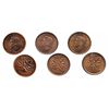 Image 1 : 1939. 1940. 1947. All three ICCS Mint State-65. All with 90% red luster.