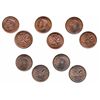 Image 1 : 1941. ICCS Mint State-62. Trace Red. 30% red luster; 1942. ICCS Mint State-62. Red-Brown. 30% luster