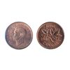 Image 1 : 1949. ‘A’ Between Denticles. 1950. Both ICCS Mint State- 64. Red. Both with 70% luster.