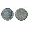 Image 1 : 1885. Small 5 over 5 variety. ICCS Extra Fine-45. Medium heavy toning. A scarce high grade example o