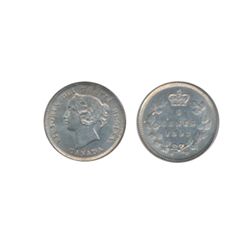 1893. ICCS Mint State-60. A brilliant type coin.