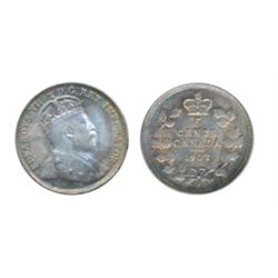 1902-H. Small H. ICCS Mint State-65. Flashy toning and luster. A true Gem.