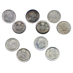 1902-H, Small H. ICCS AU-58; 1906. Narrow Date. CCCS graded AU-50; 1909. Pt. Lvs. CCCS graded EF-45;