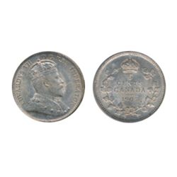 1907. ICCS Mint State-64. A premium quality example.