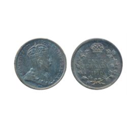 1910. Pointed Leaves. ICCS Mint State-65. A superb piece, with attractive multi-hued toning.
