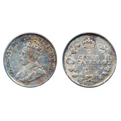 1921. PCGS graded AU-53. The ‘Prince of Canadian Coins’. A lustrous example, with light toning. The 