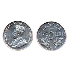 1925. PCGS graded Mint State-64. Typical strike. An example of a ‘key’ date, with very clean fields 