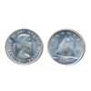 Image 1 : 1962. ‘Double 1962’. ICCS Mint State-64. TEN CENTS. 1955. ICCS Mint State-65. Lot of two (2) coins.