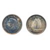 Image 1 : 1937. PCGS graded Mint State-66. Attractively medium heavy rainbow toned.