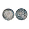 Image 3 : GEORGE VI LOT. TEN CENTS. 1939. ICCS Mint State-63; 25 CENTS. 1937. ICCS Mint State-63; 50 CENTS. 19
