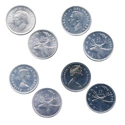 1943. ICCS Mint State-64. Brilliant and lustrous satin fields. 1950. ICCS Mint State-62. Brilliant; 