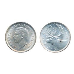 1942. ICCS Mint State-65. Lustrous with a hint of gold. A Gem.